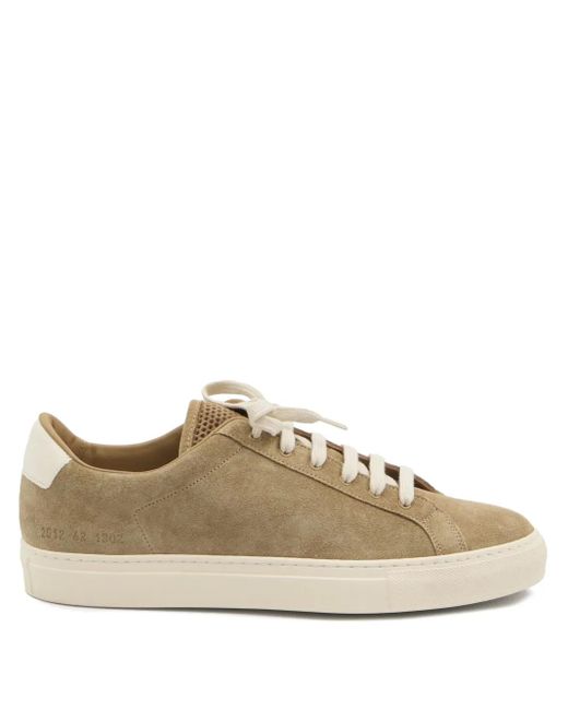 Baskets En Daim À Languette Imprimée Common Projects pour homme en coloris Brown