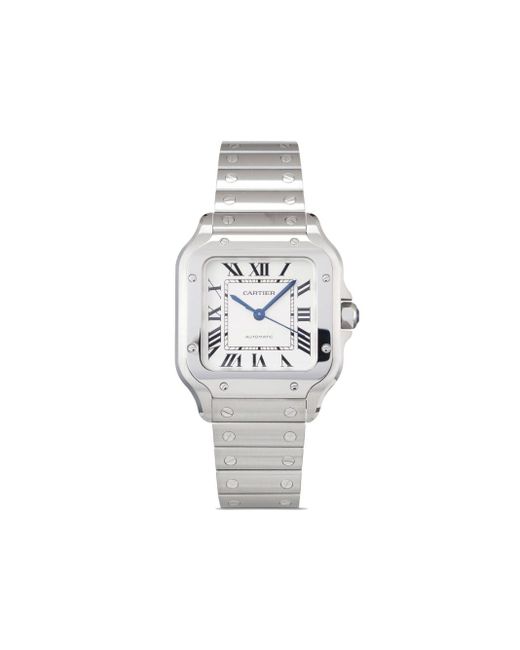 Reloj Santos de 35mm 2023 sin uso Cartier de color White