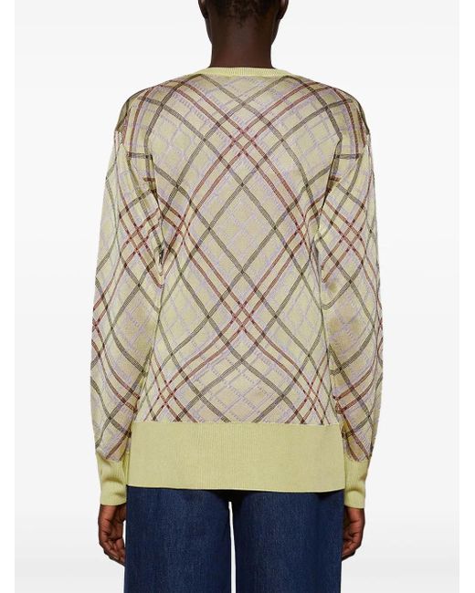 Rabanne Gray Checked Cardigan