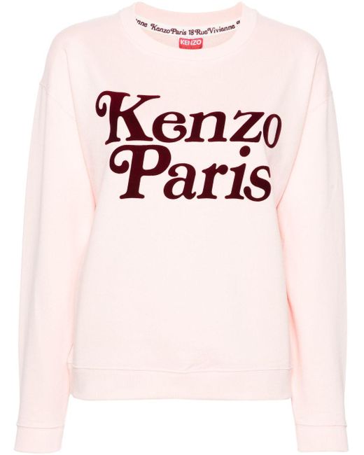 KENZO Pink Verdy Sweatshirt mit beflocktem Logo
