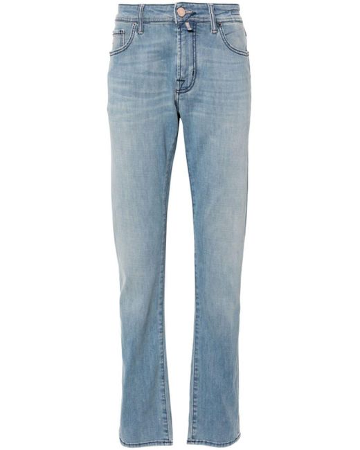 Jacob Cohen Halbhohe Bard Fast Slim-Fit-Jeans in Blue für Herren