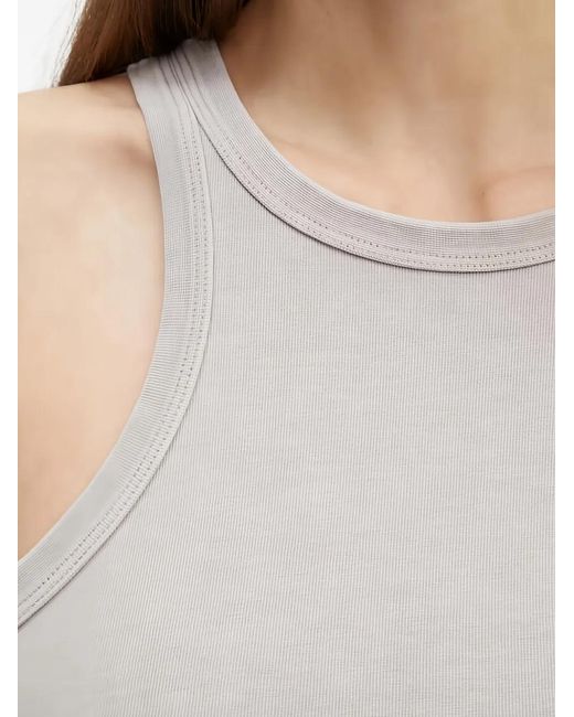 Samsøe & Samsøe Gray Crew-Neck Tank Top