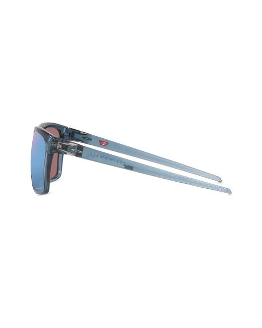 Oakley Blue Leffingwell Rectangle-Frame Sunglasses for men