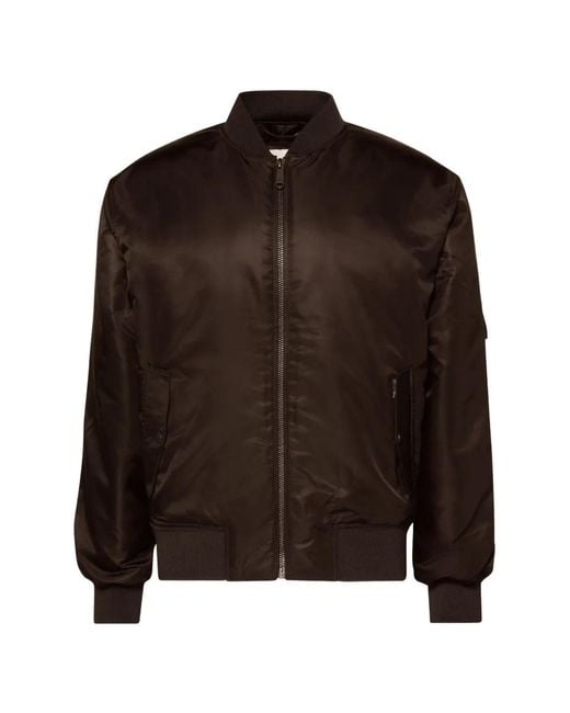 Calvin Klein Brown Logo Bomber Jacket for men