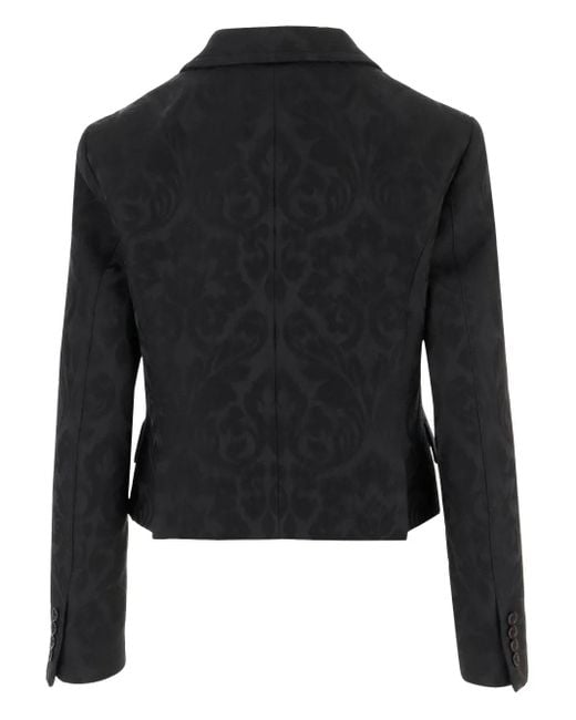 Chloé Black Double Breasted Wool Blend Jacket