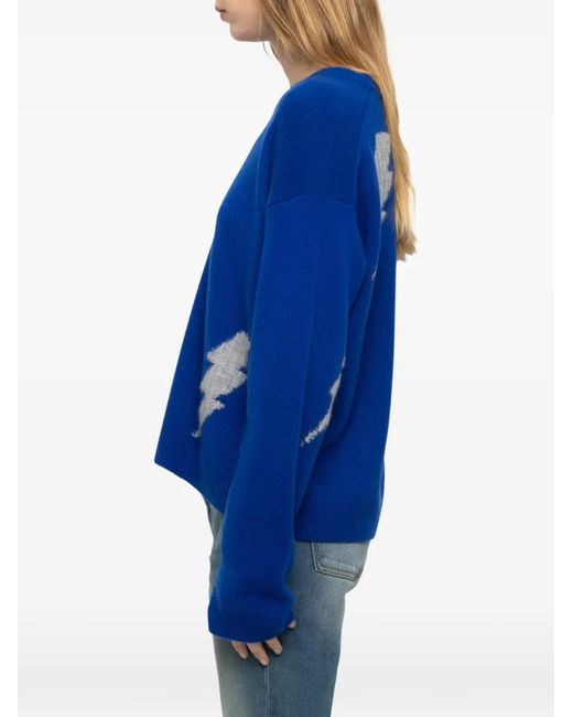 Zadig & Voltaire Blue Markuz New Flashlight Knit