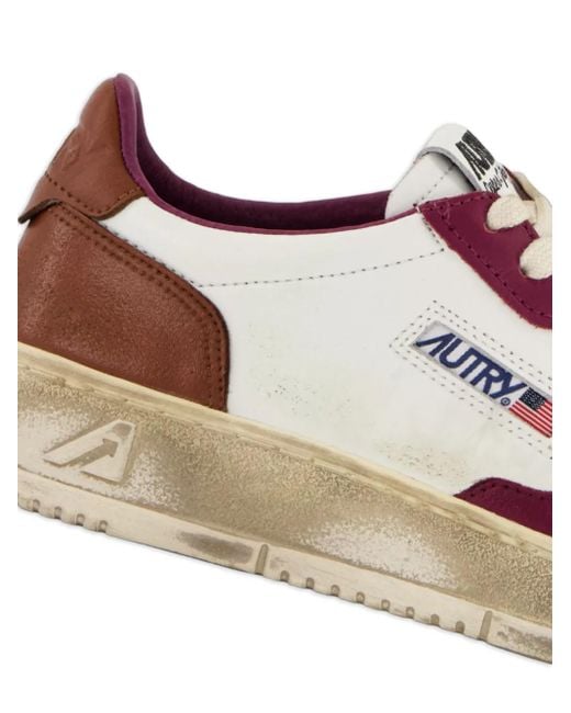 Autry Pink Medalist Low Sneakers