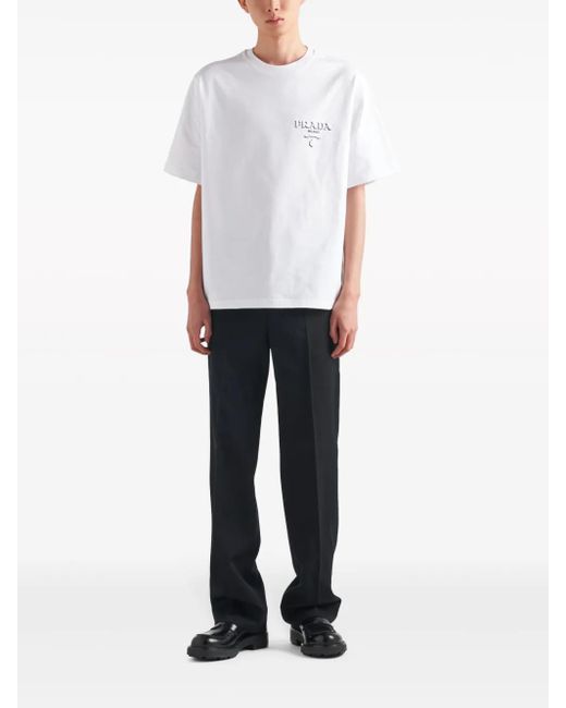Prada ロゴ Tシャツ | ホワイト | FARFETCH JP