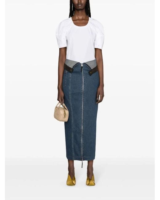 3.1 Phillip Lim White Bloom Pleated Blouse