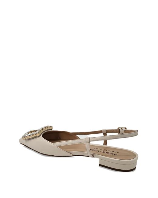 Madison Maison Natural Lavanda Pointed-Toe Flat Pumps