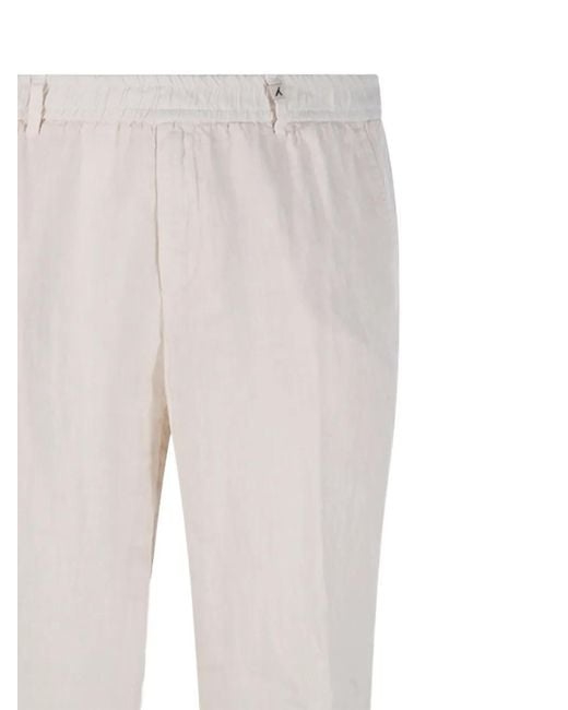 Myths White Logo-Patch Trousers for men