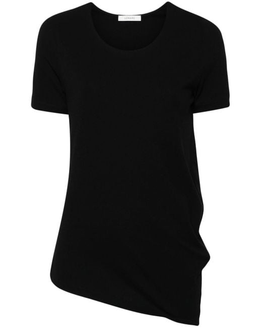 Lemaire T-shirt Met Ronde Hals in het Black