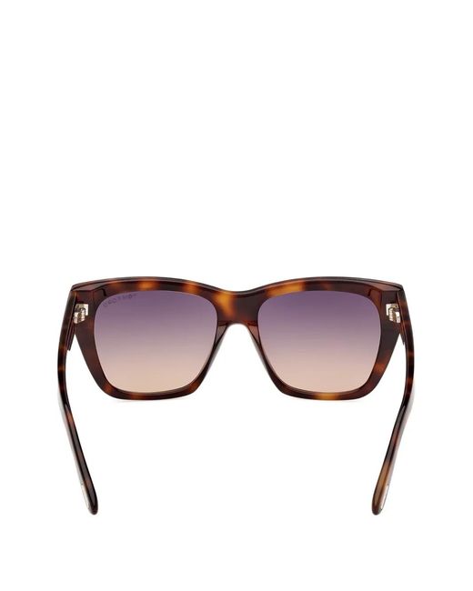 Tom Ford レディース ブラウン スクエアフレーム サングラス 【公式通販】