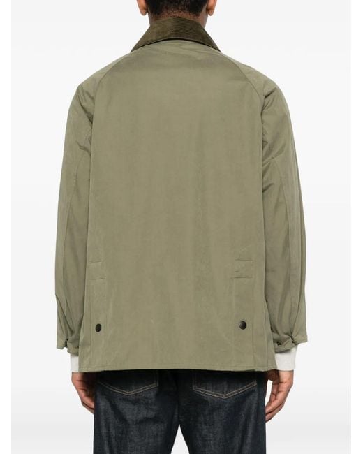 Barbour メンズ グリーン コーデュロイカラー ジャケットの通販はau