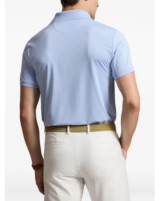 Ralph Lauren Blue Short-Sleeve Polo Shirt for men