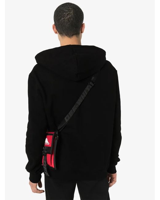 424 Black Logo-Embroidered Hoodie for men