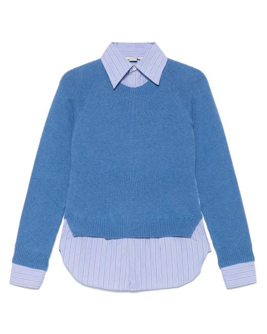 Stella McCartney Blue Layered Shirt