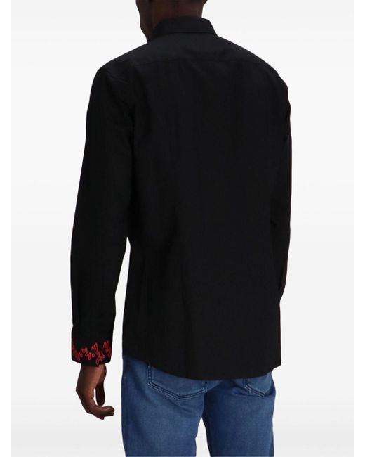 HUGO Black Cotton Shirt for men