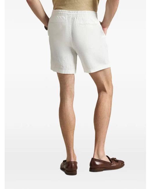 Polo Ralph Lauren White Drawstring Shorts for men