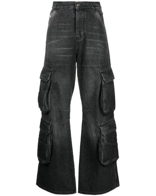 DIESEL Gray D-Side Cargo-Jeans