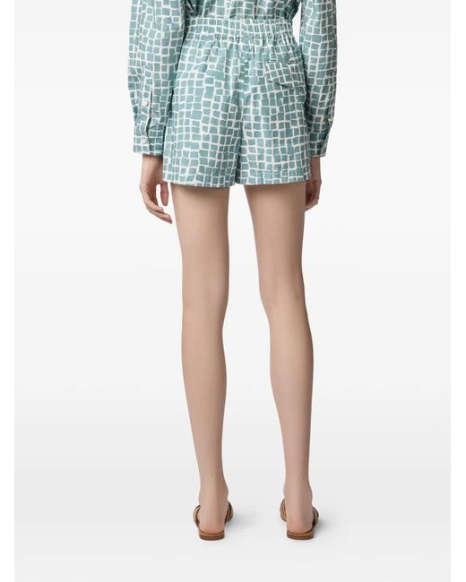 Tod's Blue Elasticated-Waistband Pocket Shorts