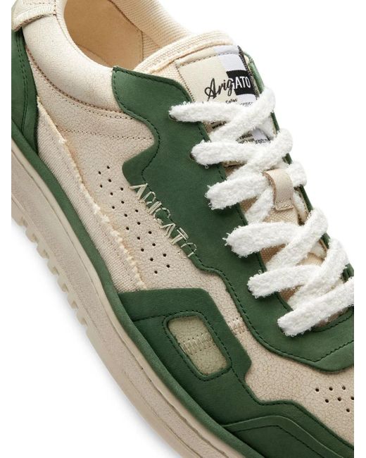 Axel Arigato Green Dice Patchwork Leather Sneakers for men
