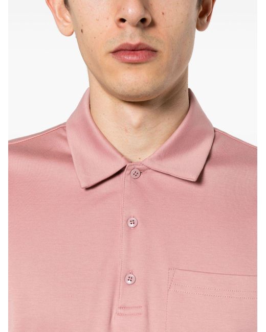 Lardini Jersey Poloshirt in het Pink voor heren