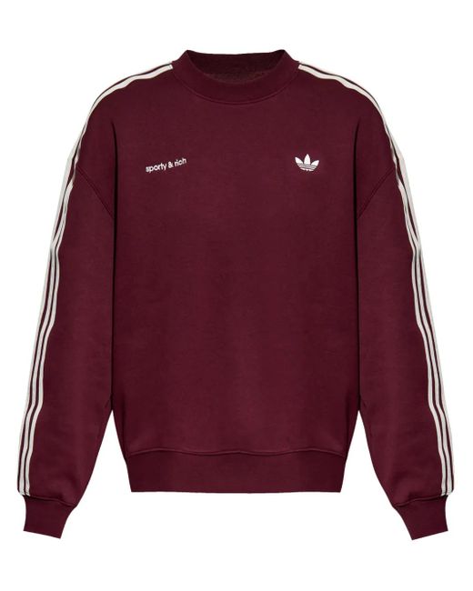 Adidas X Sporty & Rich スウェットシャツ Red