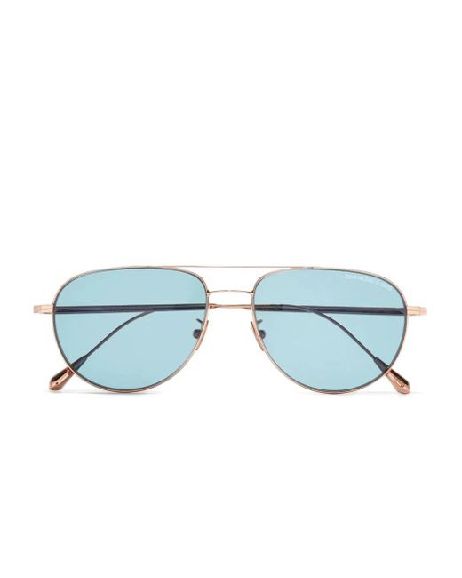 メンズ Cutler & Gross 0002 パイロット サングラス Blue