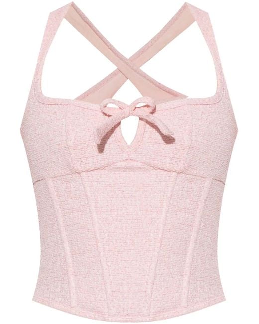 M I S B H V コルセット トップ Pink