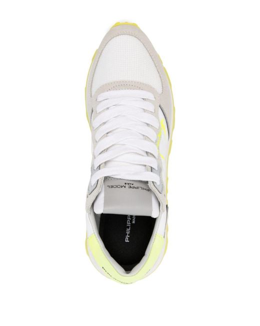 Philippe Model Tropez Haute Sneakers in het White