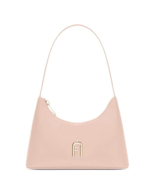 Furla Pink Mini Diamante Shoulder Bag
