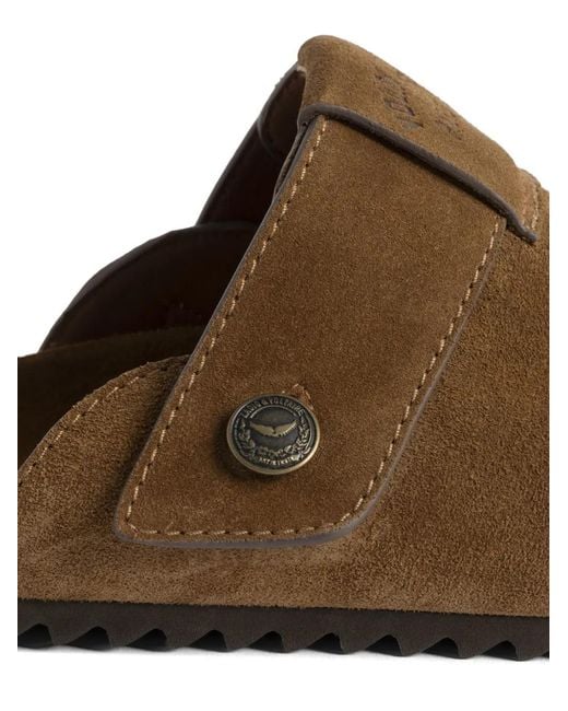 Zadig & Voltaire Brown Santa Fe Suede Mules