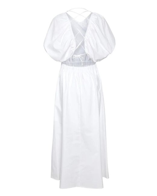 Abito Con Maniche A Palloncino di Gestuz in White