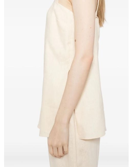 Reformation White Kristen Linen Set (Set Of Two)