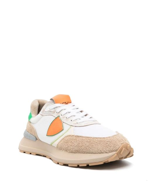 Philippe Model Pink Antibes Logo-Patch Sneakers for men