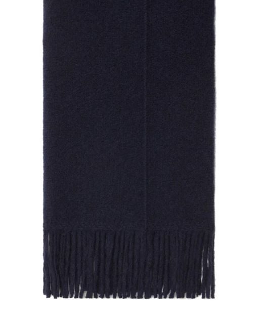 Alanui Blue Fringe-Detail Trousers