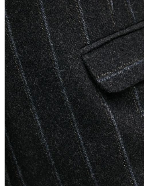 La Petite Francaise Black Valide Pinstripe Sleeveless Waistcoat