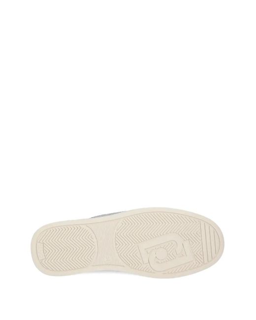 Liu Jo Gray Metallic-Accent Perforated Sneakers