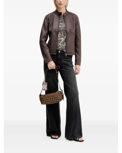 Desigual Brown Zip-Fastening Jacket