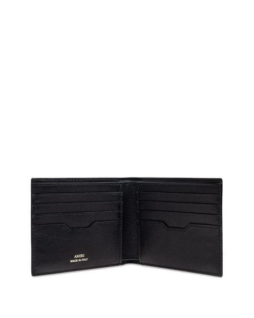 Amiri Black Crocodile-Embossed Wallet for men