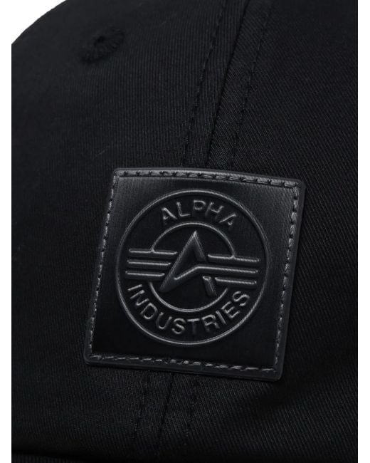 メンズ Alpha Industries ロゴ キャップ Blue