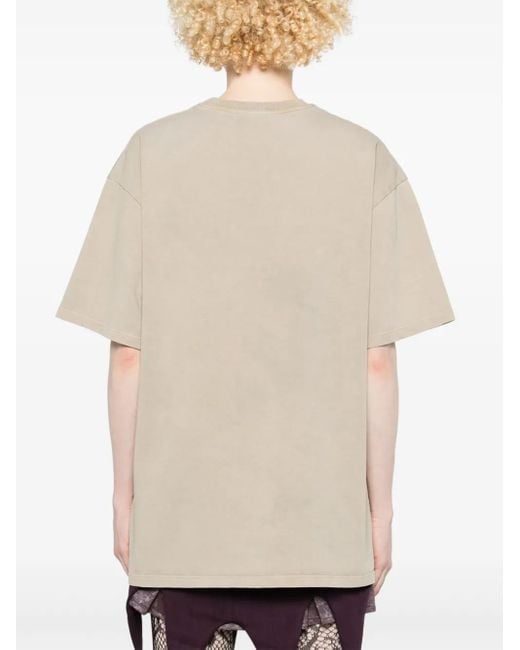 AVAVAV White Embroidered-Logo T-Shirt