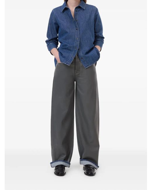 Closed Blue Denim Button-Up Shirt