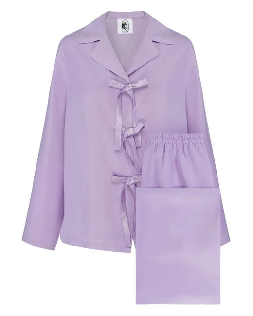 Sleeper Purple The Bow Pajama Set