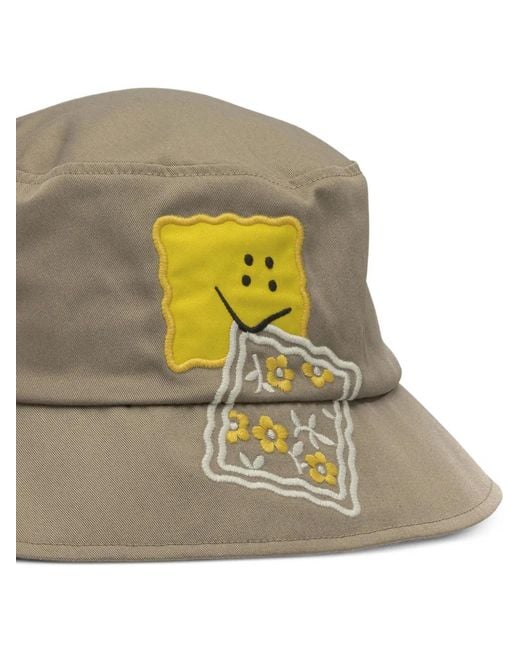 Kapital Green Peckish Rainbowy Bucket Hat for men