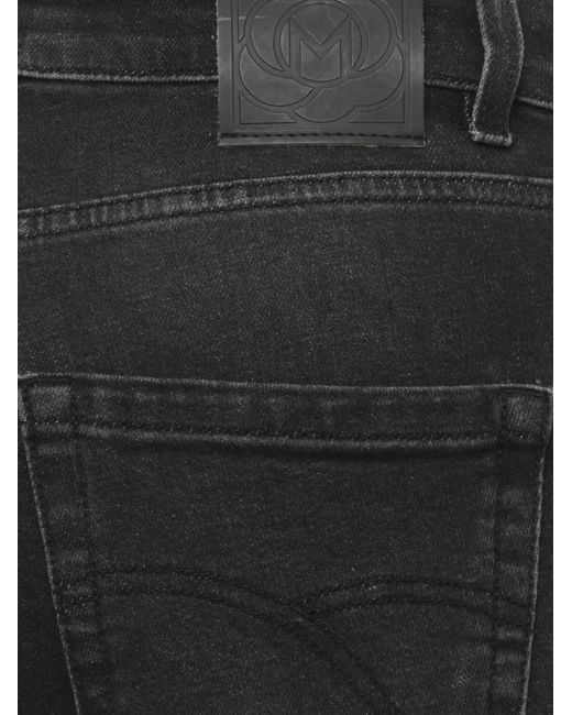 Marella Black Raw-Cut Cropped Flared Jeans