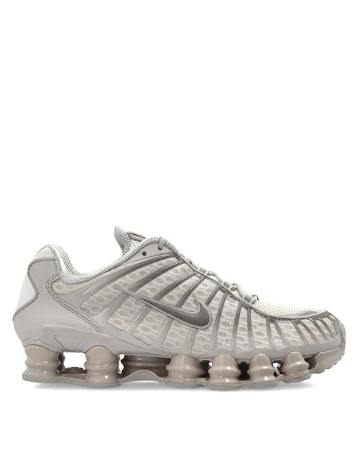 Nike Gray Shox Rubber Sneakers for men