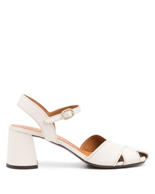 Chie Mihara Metallic 75mm Roley Leather Sandals