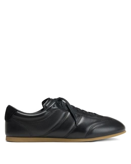 Lemaire Black Leather Sneakers